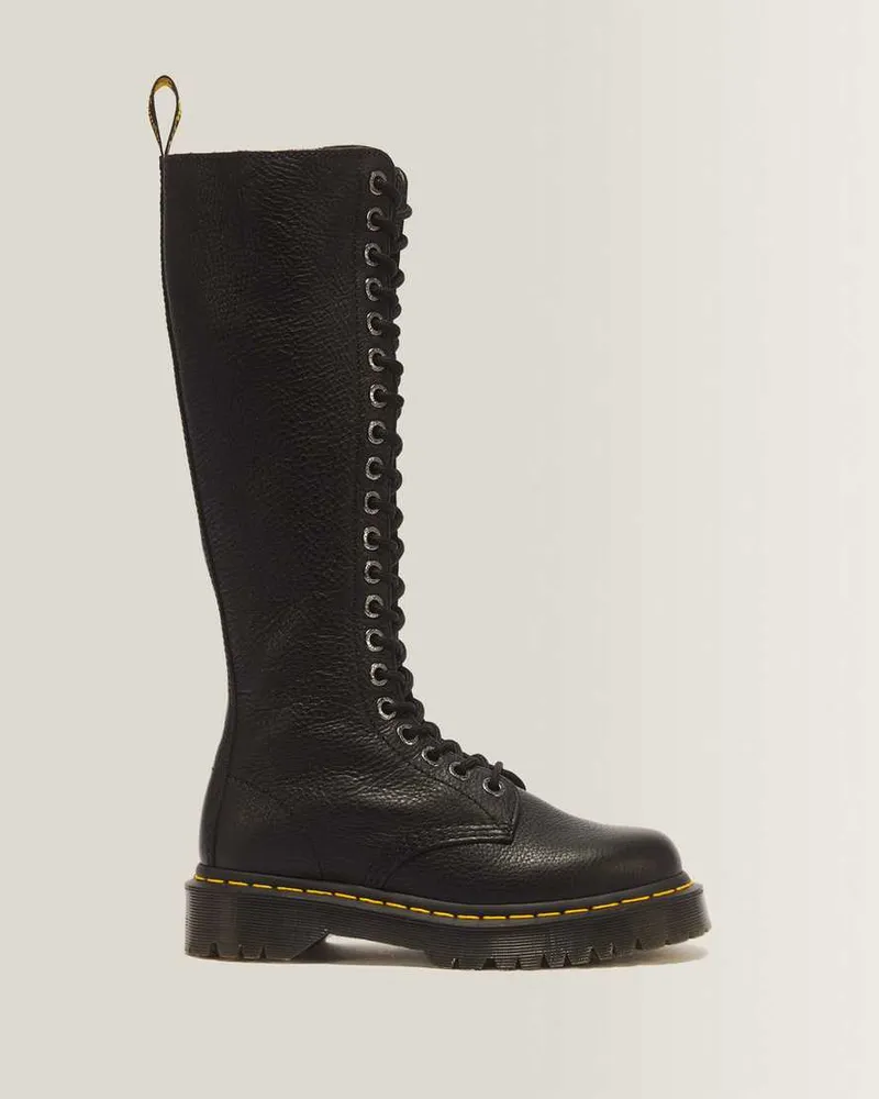 Dr.Martens 1b60 Extra Hohe Stiefel, Leder in Schwarz, Größe Schwarz