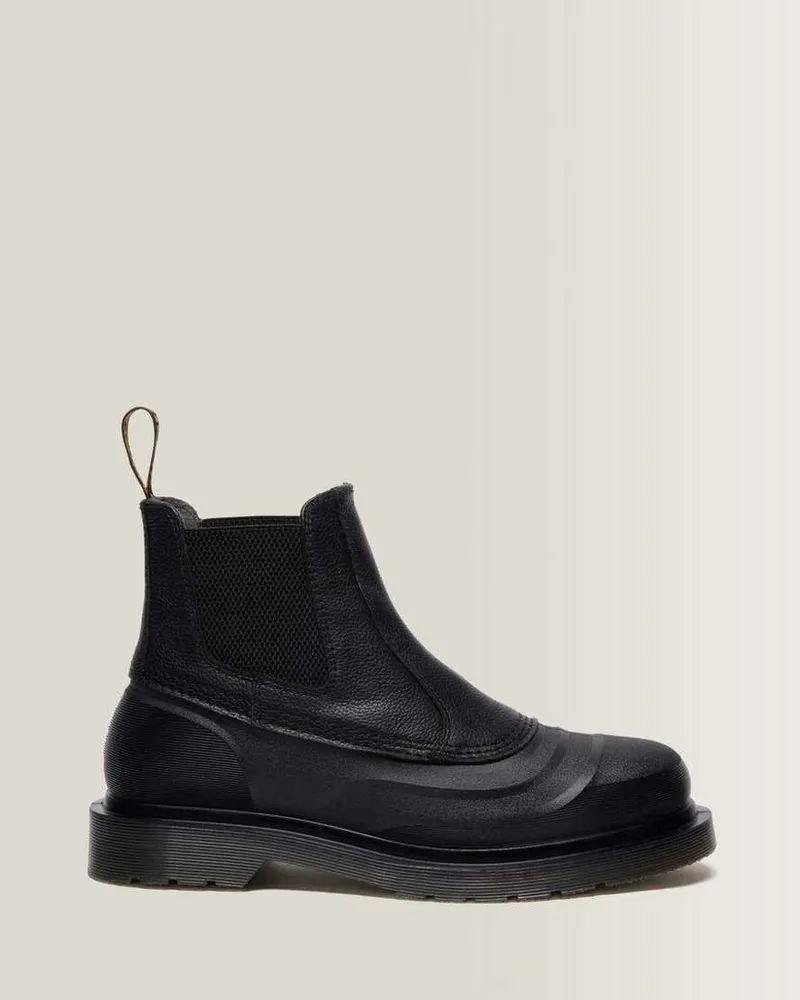 Dr.Martens 2976 Sub Leder Chelsea Stiefel Schuhe in Schwarz, Größe Schwarz