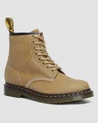 Dr.Martens 1460 Tumbled Nubuck Leder Schnürstiefel in Bräunen/Braun Bräunen