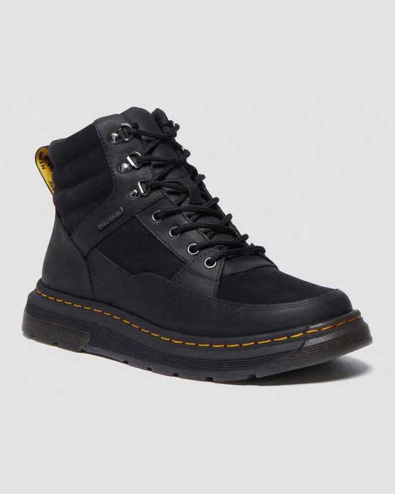 Dr.Martens Crewson Chukka Leder Stiefel Mit Polsterung in Schwarz, Größe Schwarz