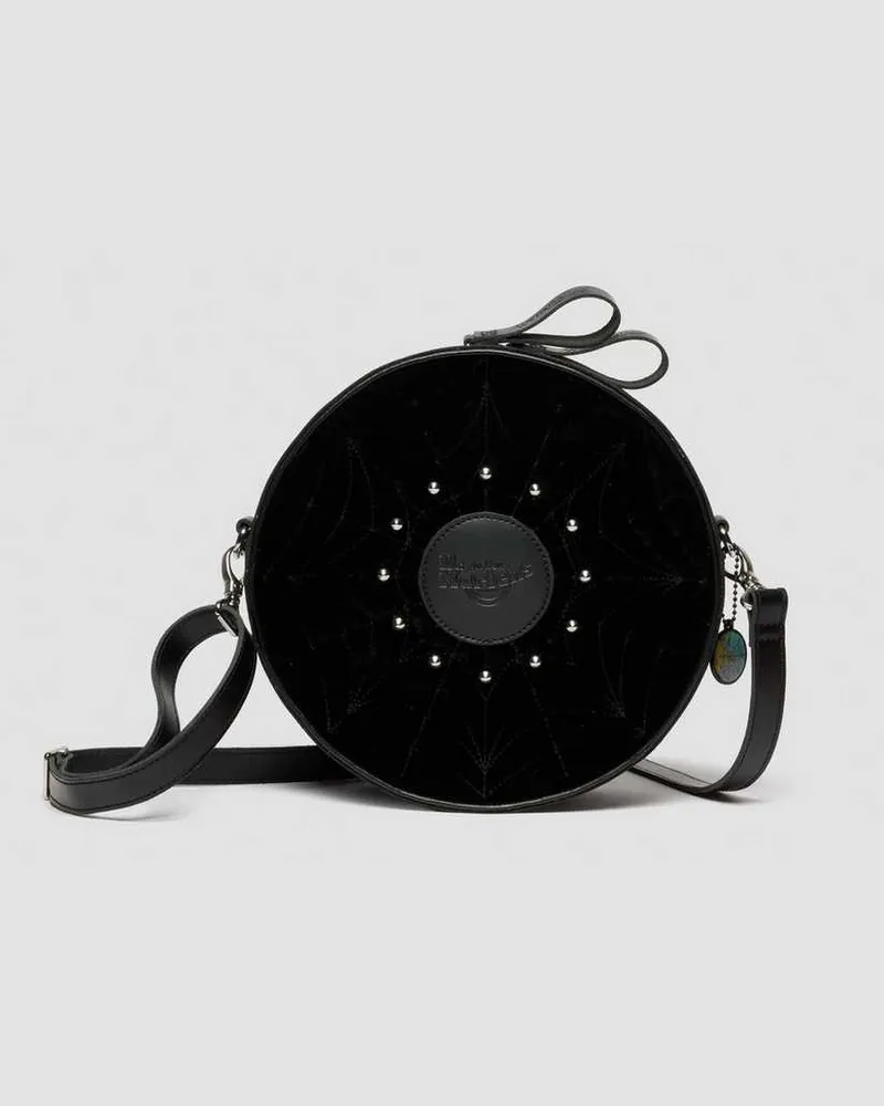 Dr.Martens Leder Runder Wednesday Rucksack in Schwarz 