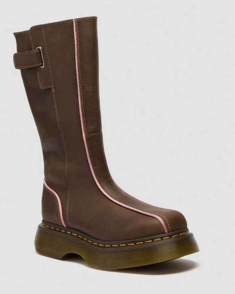 Dr.Martens Buzz Hi Wyoming Leder Stiefel in Braun, Größe Braun