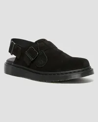 Dr.Martens Jorge Made In England Wildleder Slingback Slip-ons, Sandalen in Schwarz Schwarz