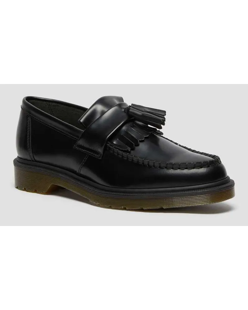 Dr.Martens Glatt Leder Adrian Glatte Loafer in Schwarz Schwarz