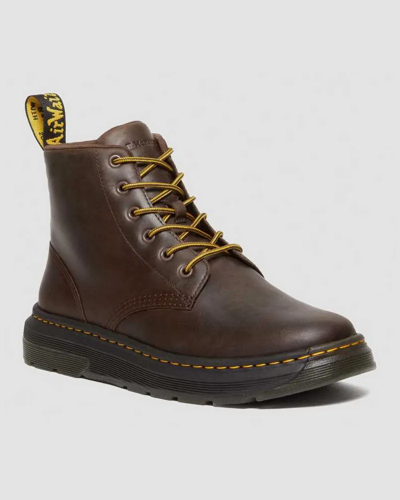 Dr.Martens Crewson Crazy Horse Leder Chukka Stiefel in Braun, Größe Braun