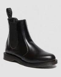 Dr.Martens Flora Glattleder Chelsea Stiefel in Schwarz Schwarz