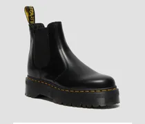 2976 Chelsea Stiefel Mit Plateau, Leder Schuhe in Schwarz, Größe