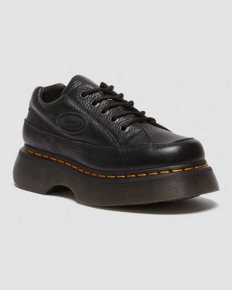 Dr.Martens Buzz 5-Ösen Milled Nappa Leder Schuhe in Schwarz, Größe Schwarz