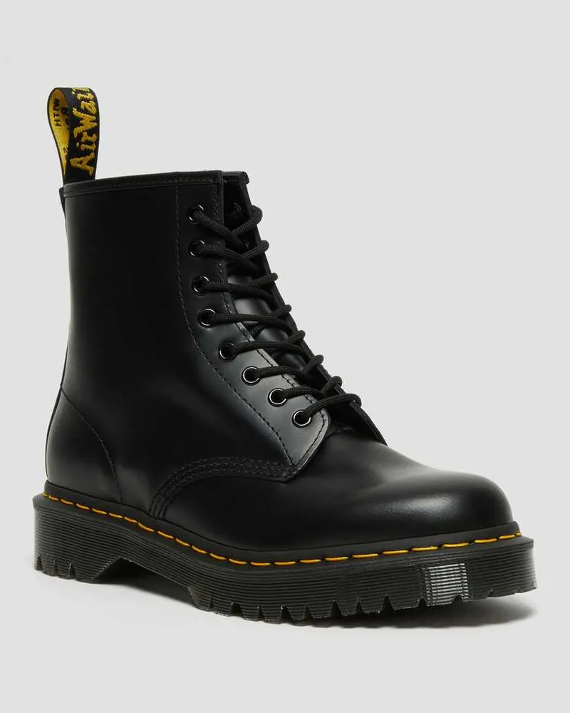 Dr.Martens 10 Bex Glatte Stiefel, Leder Schuhe in Schwarz, Größe Schwarz