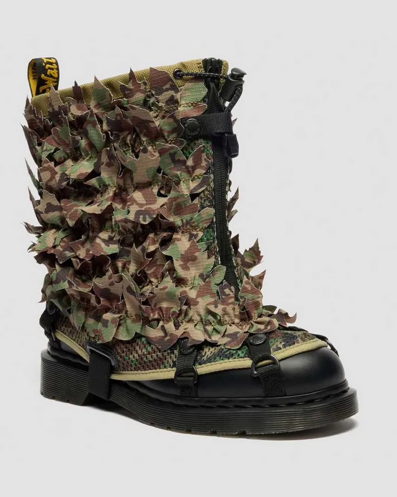 Dr.Martens Leder 1460 Babylon Camo Stiefel in Grün, Größe Grün