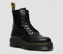 Jadon Plateau Stiefel, Leder Schuhe in Schwarz, Größe
