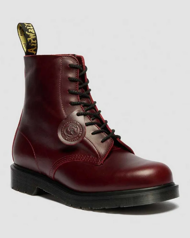 Dr.Martens 1460 Classic Calf Leder Stiefel in Rot, Größe Rot