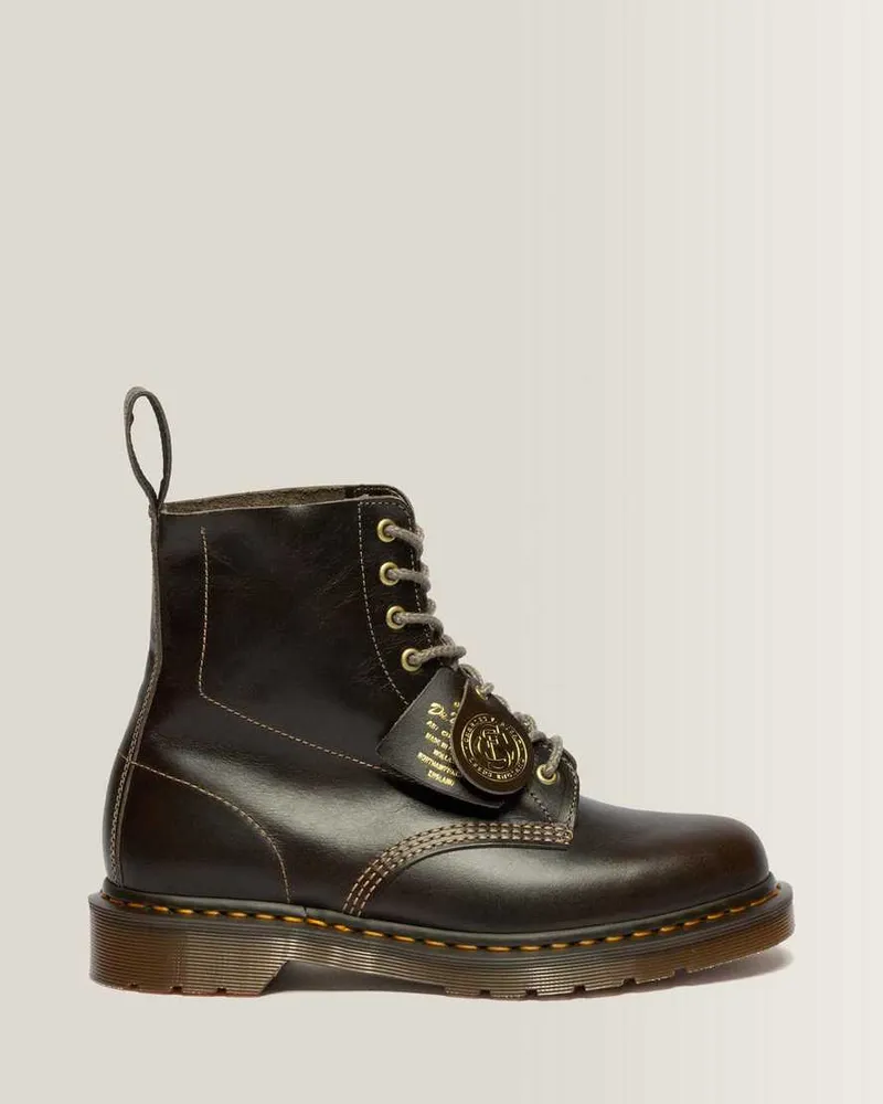 Dr.Martens 1460 Classic Calf Leder Stiefel in Grau, Größe Grau
