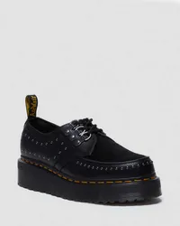 Dr.Martens Ramsey 3-Ösen Leder Plateau Creeper Schuhe in Schwarz Schwarz