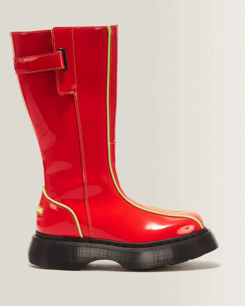 Dr.Martens Buzz Hi Powerpuff Stiefel in Rot, Größe Rot