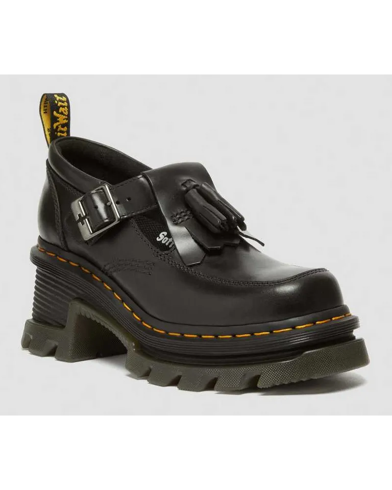 Dr.Martens Corran Atlas Leder Mary Jane Schuhe Mit Absatz in Schwarz Schwarz