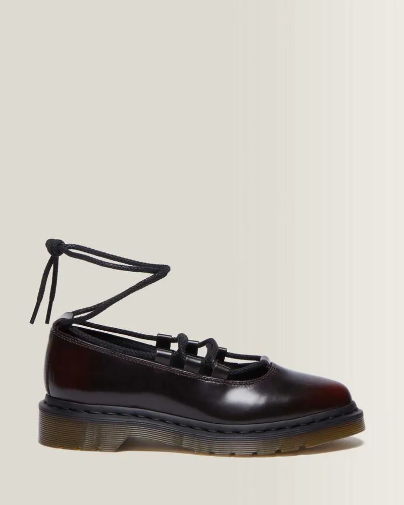 Dr.Martens Elphie II Leder Ballerinas Schuhe in Rot, Größe Rot