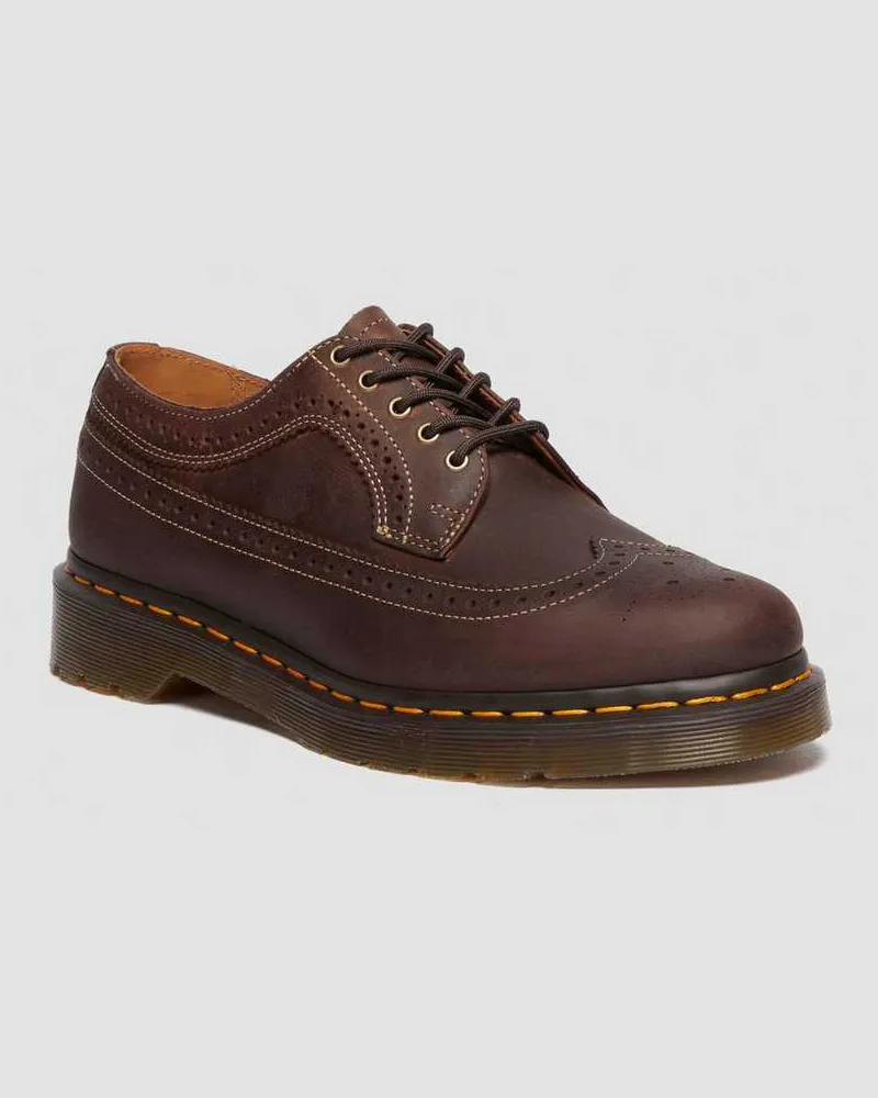 Dr.Martens 3989 Crazy Horse Leder Brogues in Braun, Größe Braun