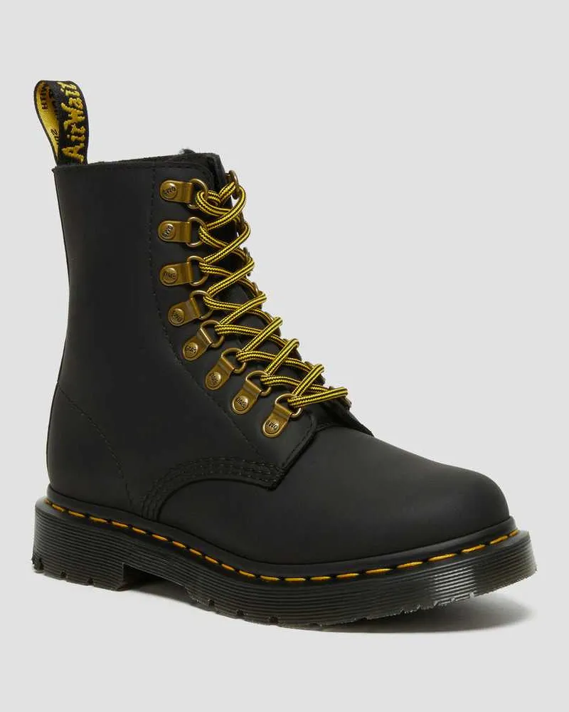 Dr.Martens 1460 Pascal Dm's Wintergrip Lederstiefeletten, in Schwarz, Größe Schwarz