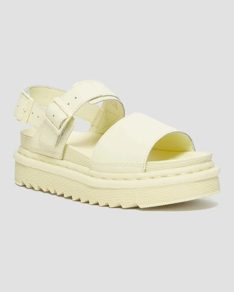 Dr.Martens Voss Hydro Leder Riemensandalen in Gelb, Größe Gelb
