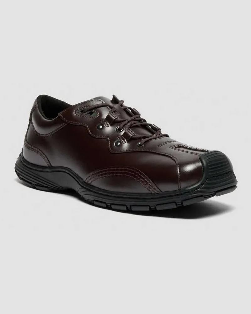 Dr.Martens Aurix Satin Finish Leder 5I Schuhe in Rot, Größe Rot