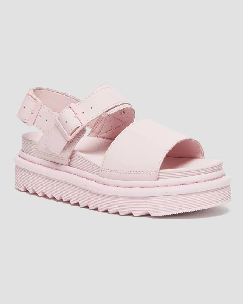 Dr.Martens Voss Hydro Leder Riemensandalen in Rosa, Größe Rosa