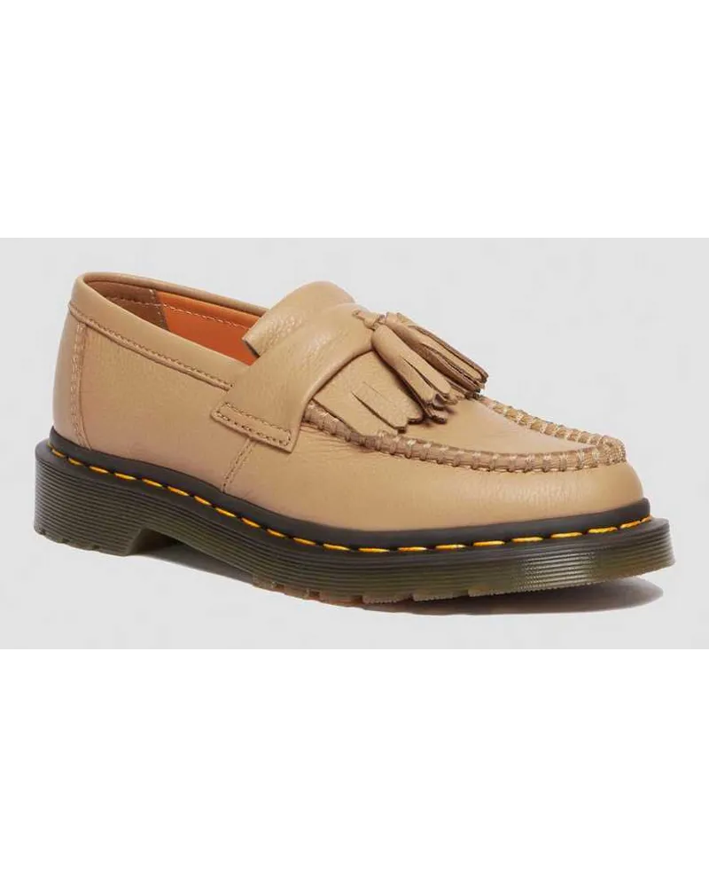 Dr.Martens Adrian Virginia Leder Tassel Loafer in Bräunen/Braun Bräunen