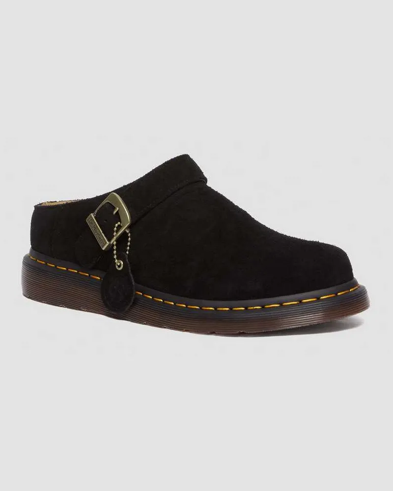 Dr.Martens Suède Isham Desert Oasis Wildleder Mules Schuhe in Schwarz, Größe Schwarz