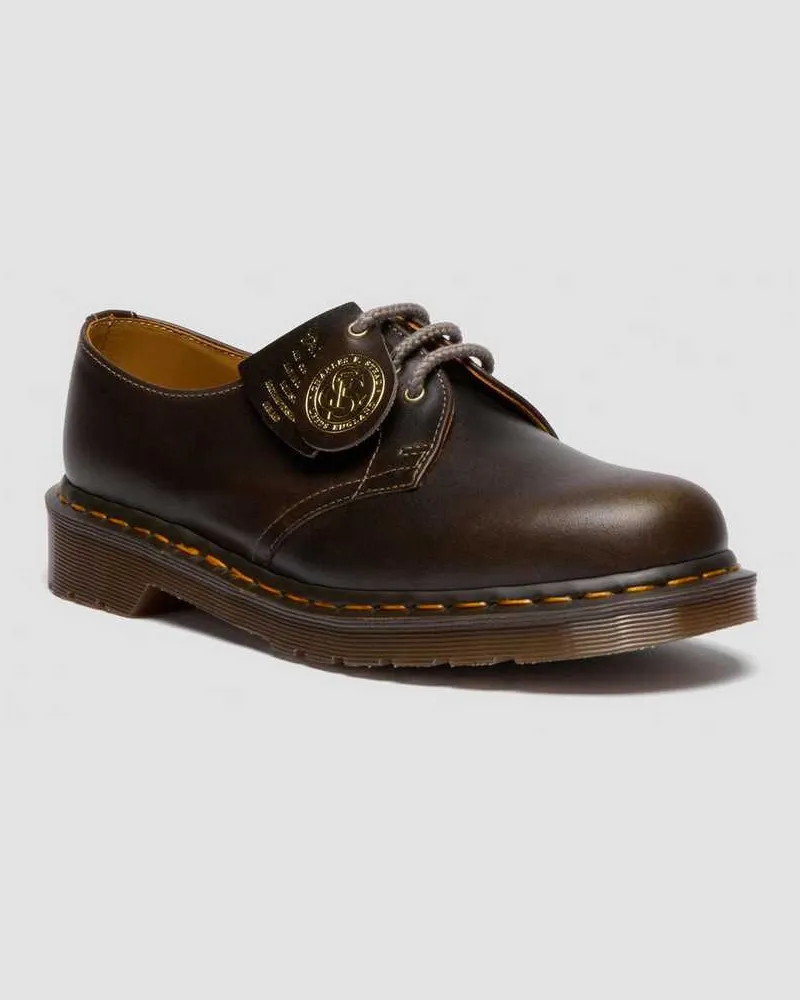 Dr.Martens 1461 Classic Calf Leder Schuhe in Grau, Größe Grau