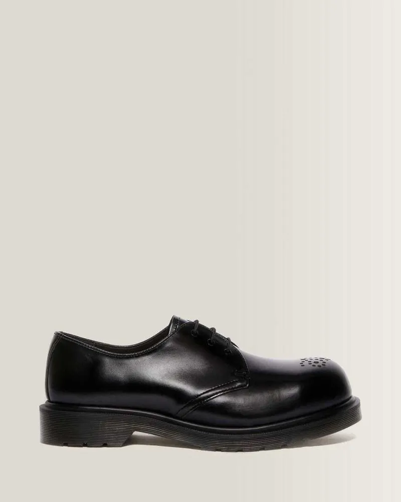 Dr.Martens 1461 Analine Leder Schuhe Mit Stahlkappe Brogues in Schwarz, Größe Schwarz