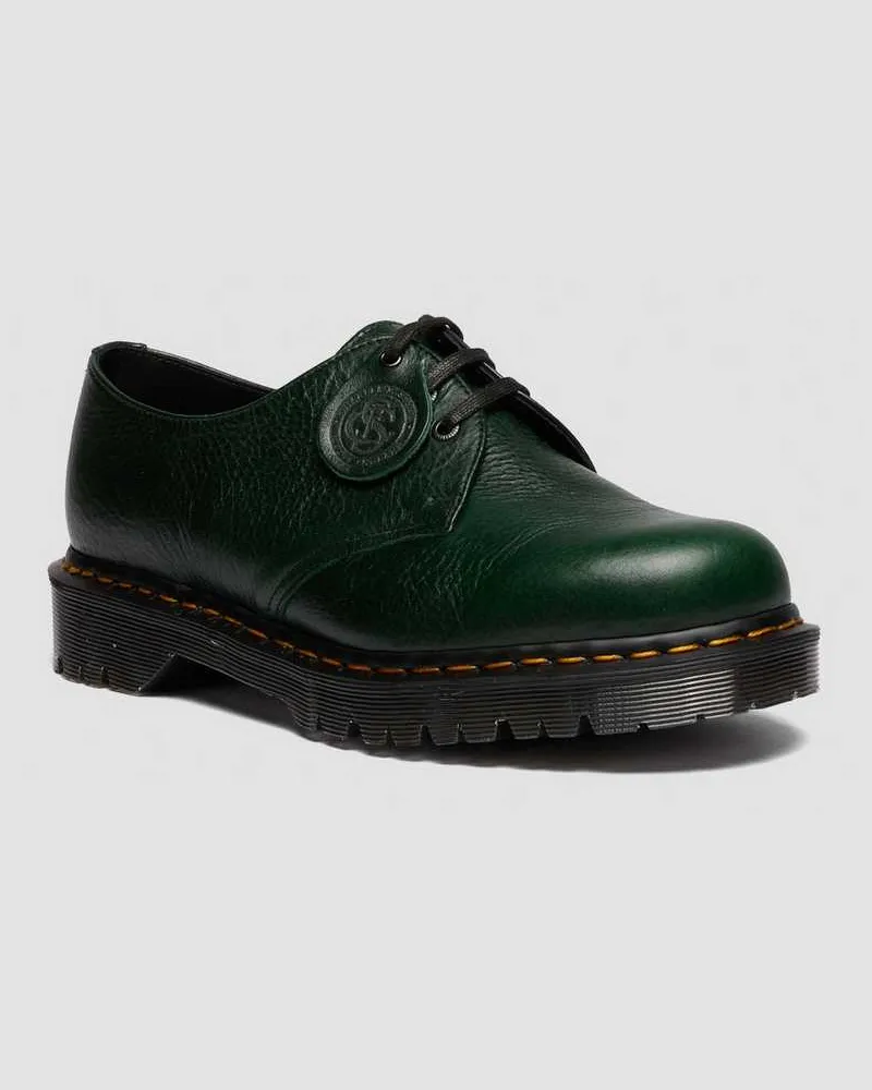 Dr.Martens 1461 Buckingham Leder Schuhe in Grün, Größe Grün