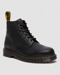 Dr.Martens 101 Ambassador Leder Stiefel in Schwarz Schwarz