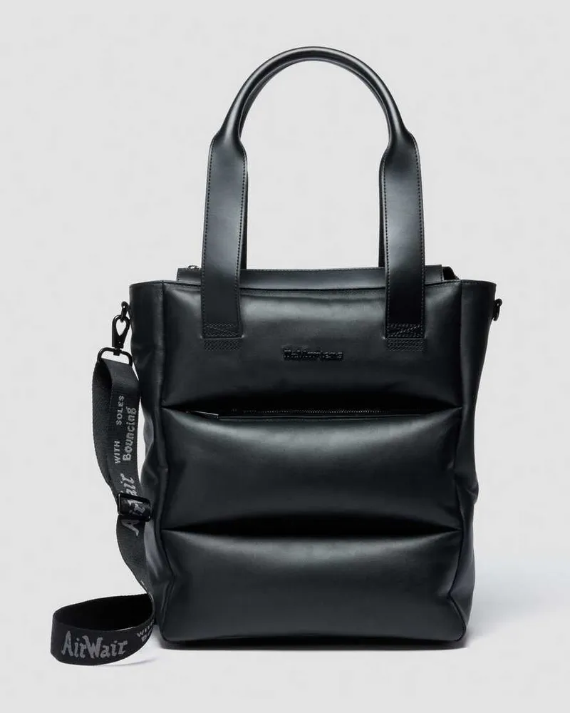 Dr.Martens Leder Tote Bag in Schwarz Schwarz