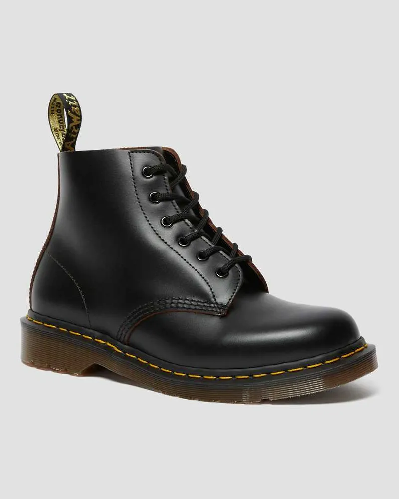 Dr.Martens Vintage 101 Leder Stiefeletten in Schwarz, Größe Schwarz