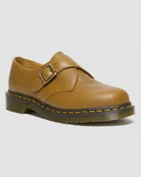 Dr.Martens 1461 Monk Buckle Leder Schuhe in Braun/Bräunen Braun