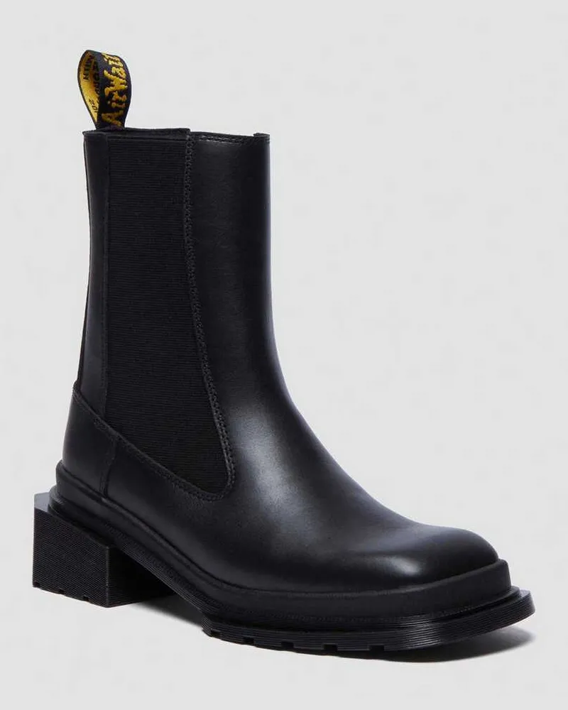 Dr.Martens Maybole Leder Chelsea Stiefel Mit Eckiger Zehenpartie Schuhe in Schwarz, Größe Schwarz