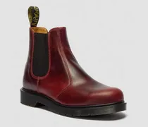 2976 Classic Calf Leder Chelsea Stiefel Schuhe in Rot, Größe