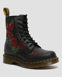 Dr.Martens Leder 1460 Vonda, Damen, Schwarz, Stiefel in Schwarz/Mehrfarbig/Bedruckt Schwarz