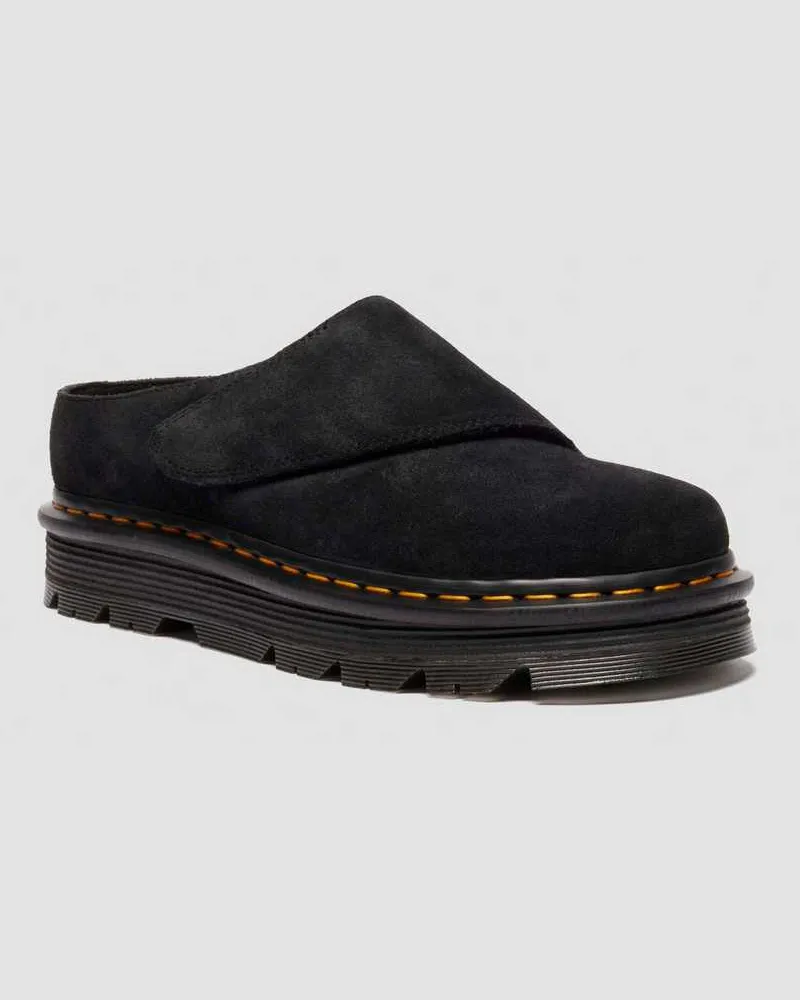 Dr.Martens Zebzag Anywair Wildleder Mules in Schwarz, Größe Schwarz