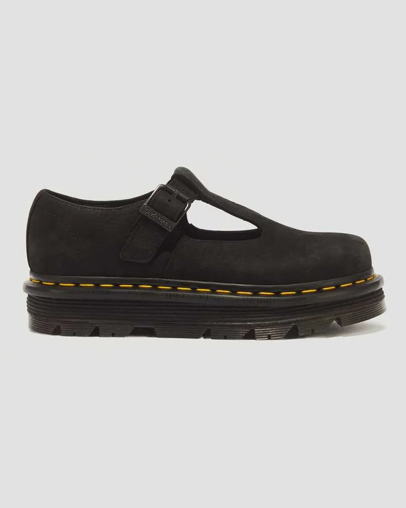 Dr.Martens Zebzag Milled Nubuck Mary Jane Schuhe in Schwarz, Größe Schwarz