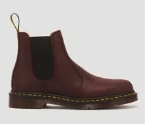 Leder 2976 Ys Crazy Horse Chelsea Stiefel Schuhe in Rot, Größe