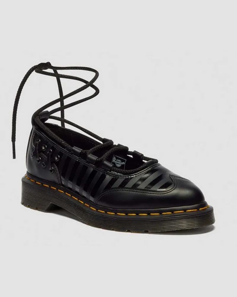 Dr.Martens Leder Elphie II Wednesday Schuhe in Schwarz, Größe Schwarz
