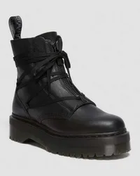 Dr.Martens Jarrick II Geschnürte Leder Plateaustiefel in Schwarz Schwarz