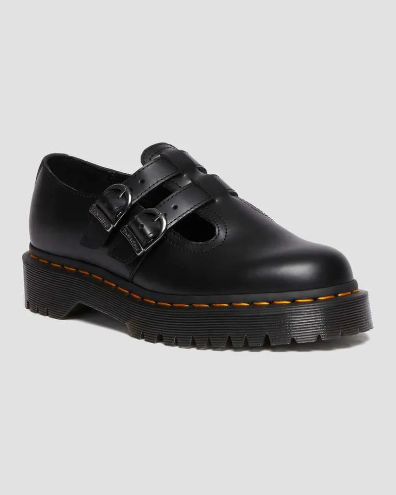 Dr.Martens 8065 II Bex Glattleder Mary Jane Plateauschuhe in Schwarz, Größe Schwarz