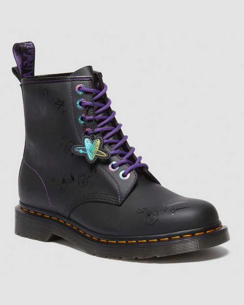 Dr.Martens 1460 Bt21 Leder Schnürstiefel in Schwarz