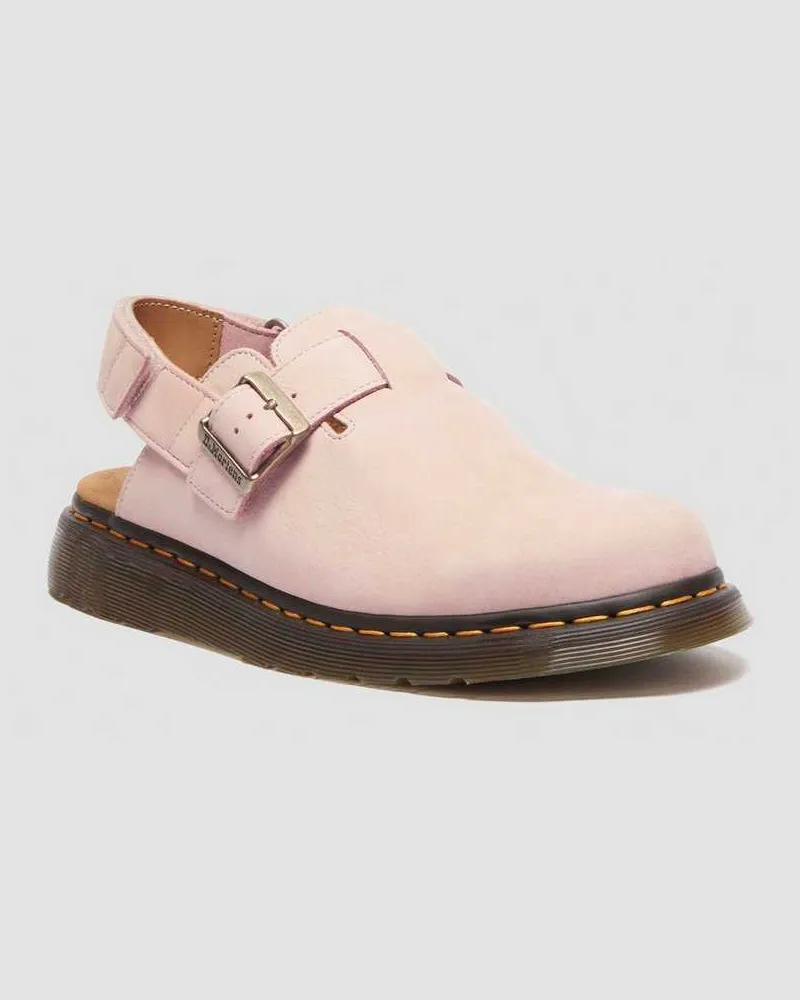 Dr.Martens Jorge II Nubuck Leder Mules in Rosa, Größe Rosa