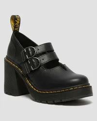 Dr.Martens Eviee Sendal Leder Mary Jane AbsatzSchuhe in Schwarz Schwarz