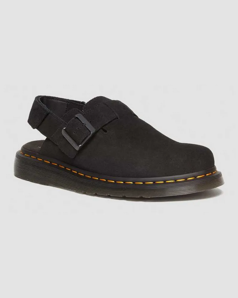 Dr.Martens Suède Jorge II Wildleder Mules in Schwarz, Größe Schwarz