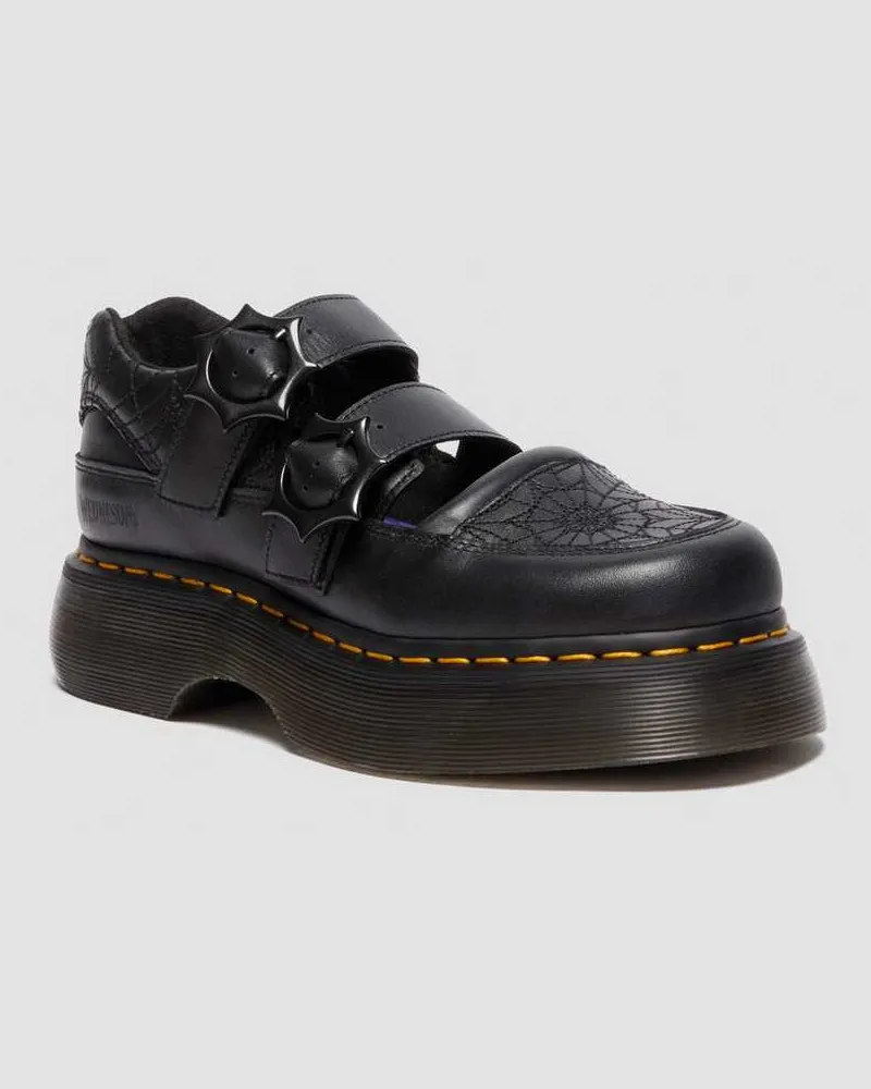 Dr.Martens Nappa Leder Buzz Mary Jane Wednesday Schuhe in Schwarz, Größe Schwarz