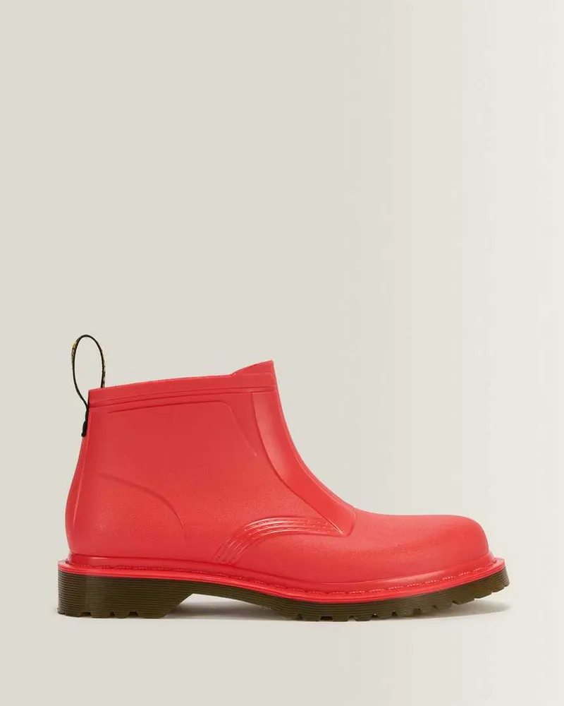 Dr.Martens 101 Rain Low Pull On Wasserabweisende Stiefel in Rot, Größe Rot